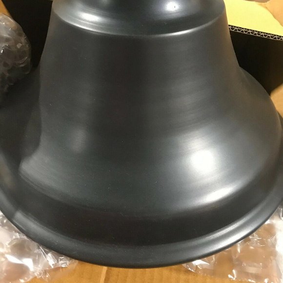 Pottery Barn Classic Metal Bell Hood Pendant Shade Bronze NEW - Picture 1 of 3